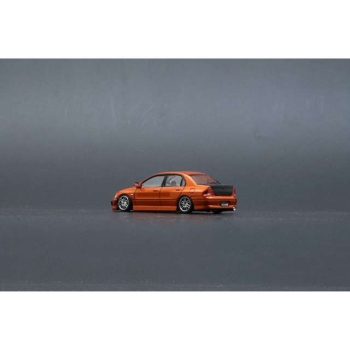 Mitsubishi Lancer Evo VII 2001 LHD custom orange - skala 1:64 - BM Creation
